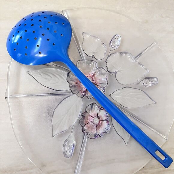 COPCO MELAMINE Utensils Serving Spoon/Fork/Strainer Long Handle Blue Red White - Picture 7 of 14